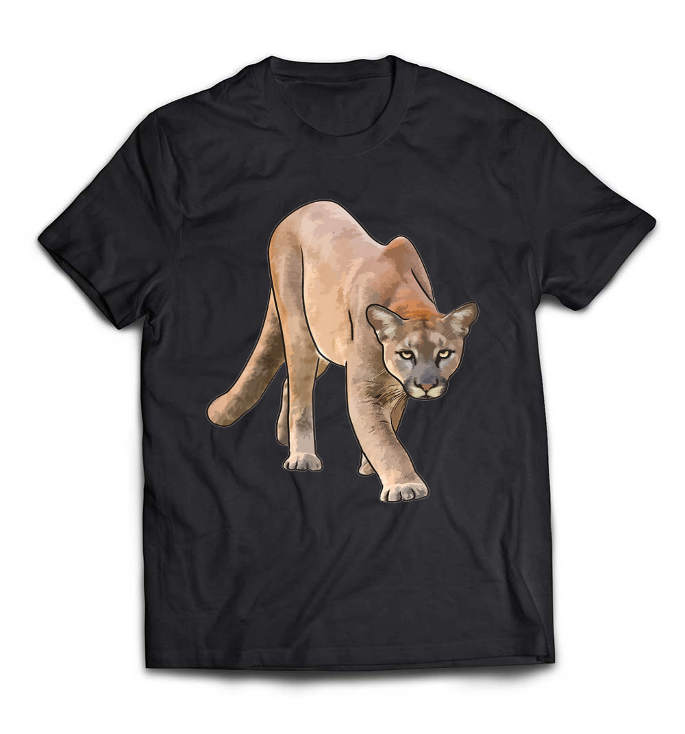 Mountain Lion Inspired Hunting T-Shirt: Celebrate Your Wild Side